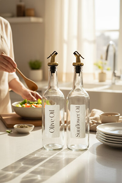 zezedesing وعاء زيت الزيتون وزيت عباد الشمس المضاد للتقطير بسعة 750 مل وغطاء ...