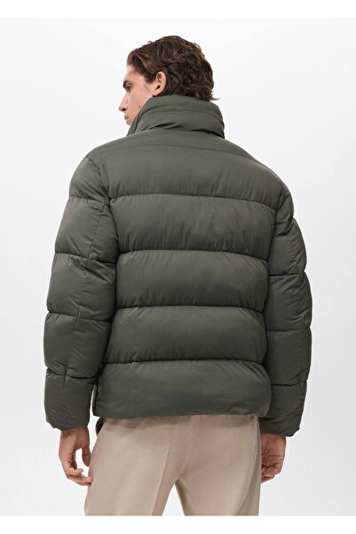 MANGO Man Su geçirmez kısa kapitone anorak