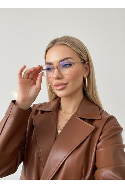 Goldmine Women's Azalea Nude Blueblock Blue Light Protection Glasses