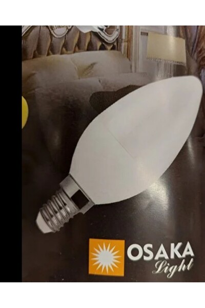 Osaka Light 6w = 50w Eşdeğer 4000 Kelvin ılık Beyaz Led Mum Ampul 540 Lümen A...