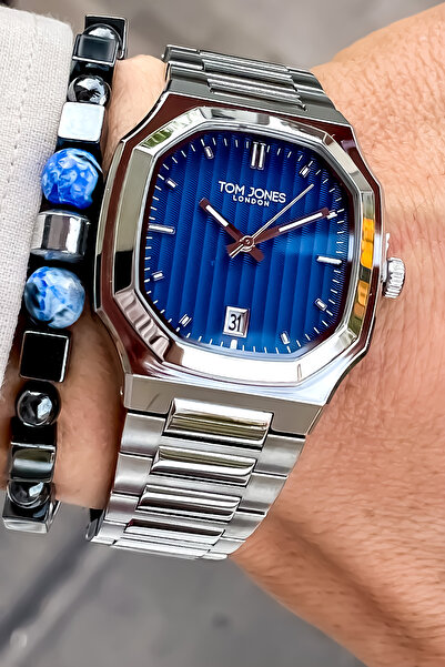 Tom Jones Yeni Sezon Spor Erkek Kol Saati Çelik Kordon 3 Atm Su Geçirmez