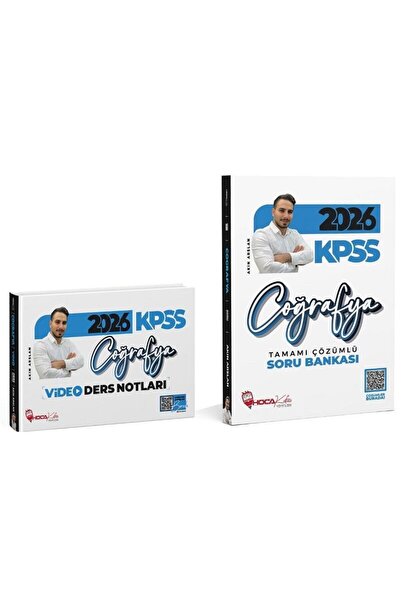 Hoca Kafası Yayınları Hoca Kafası 2026 KPSS Coğrafya Video Ders Notları + Sor...