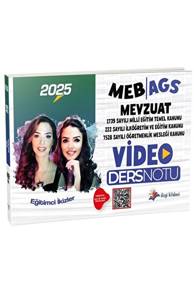 Dizgi Kitap 2025 MEB-AGS Mevzuat Bilgisi Video Ders Notu - Eğitimci İkizler