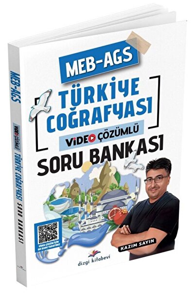 Dizgi Kitap 2026 MEB-AGS Türkiye Coğrafyası Soru Bankası Çözümlü - Kazım Sayı...