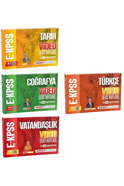 İndeks Akademi 2026 EKPSS Tarih + Coğrafya + Vatandaşlık + Türkçe Video Ders ...