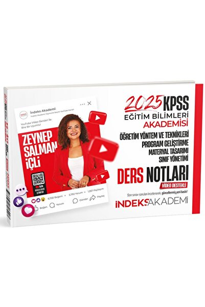 İndeks Akademi SÜPER FİYAT - 2025 KPSS Eğitim Bilimleri Akademisi Öğretim Yön...