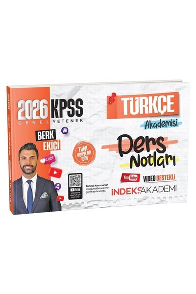 İndeks Akademi İndeks Akademi 2026 KPSS Türkçe Akademisi Video Ders Notları -...