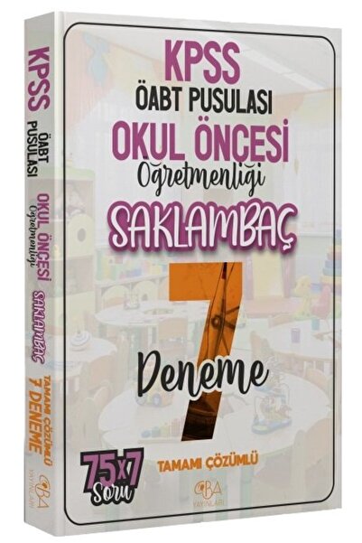 CBA Akademi CBA Yayınları ÖABT Pusulası Okul Öncesi Öğretmenliği Saklambaç 7 ...