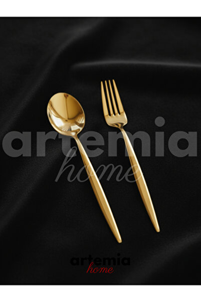 DMR LİFE Luxury New Vega Gold 12 Piece Dessert Set |   Titanium Coating |   Stainless Steel |   Special Series