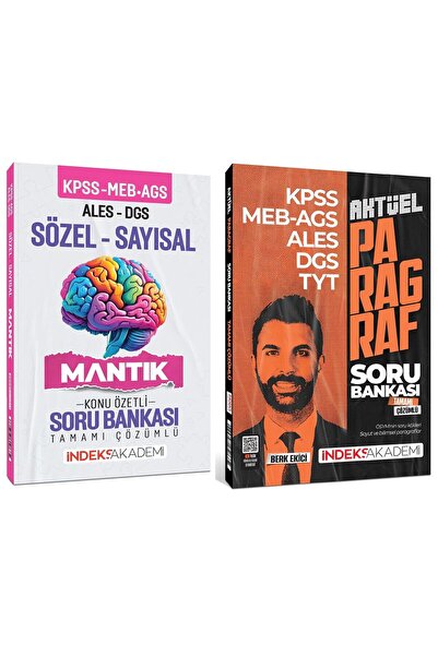 İndeks Akademi İndeks Akademi 2026 KPSS MEB-AGS ALES DGS TYT Aktüel Paragraf ...