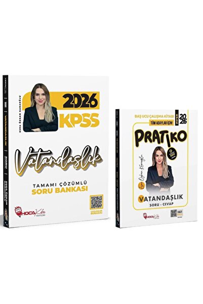 Hoca Kafası Yayınları Hoca Kafası 2026 KPSS Vatandaşlık Soru Bankası + Pratik...