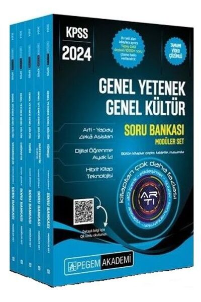 Pegem Akademi Yayıncılık Süper Fiyat - Pegem 2024 Kpss Genel Yetenek Genel Kültür Soru Bankası Çözümlü Modüler Set Pegem Akad