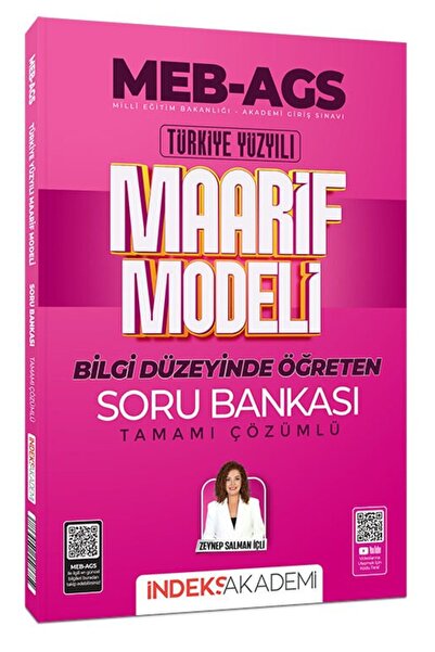 İndeks Akademi SÜPER FİYAT - 2025 MEB-AGS Türkiye Yüzyılı Maarif Modeli Soru Bankası Çözümlü - Zeyne