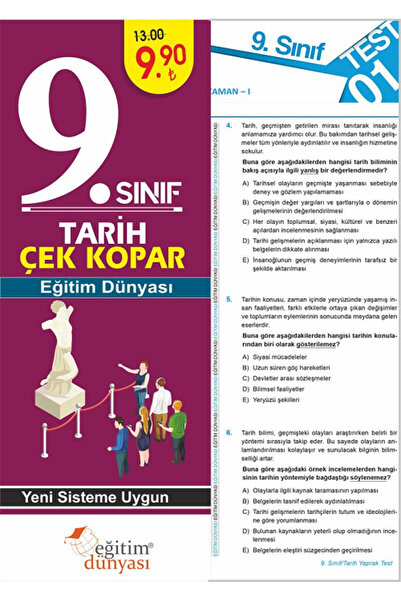 EĞİTİM DÜNYASI YAYINLARI Süper Fiyat Eğitim Dünyası 9. Sınıf Tarih Yaprak Tes...