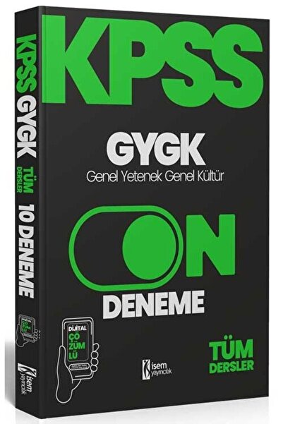 İsem Yayınları SÜPER FİYAT - İsem 2025 KPSS Genel Yetenek Genel Kültür 10 Den...