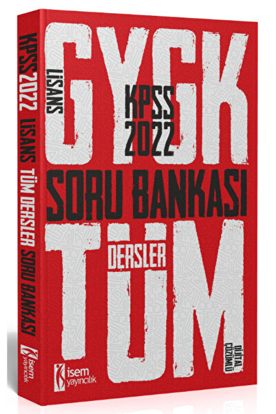 İsem Yayınları SÜPER FİYAT - İsem 2022 KPSS Genel Yetenek Genel Kültür Lisans...