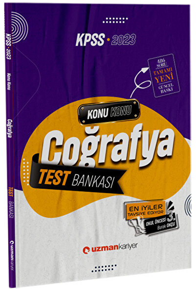 Uzman Kariyer Yayınları Süper Fiyat Uzman Kariyer 2023 Kpss Coğrafya Test Ban...