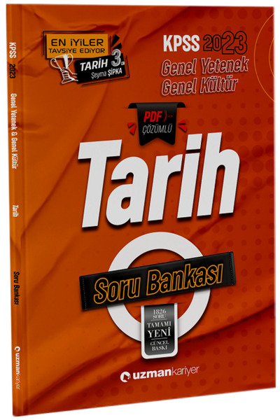 Uzman Kariyer Yayınları Süper Fiyat Uzman Kariyer 2023 Kpss Tarih Soru Bankas...