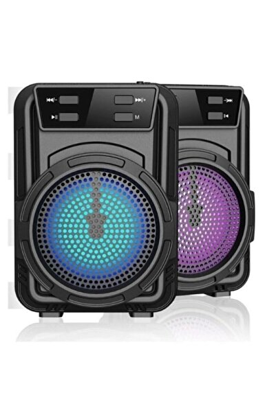 ADR Bluetooth Hoparlör Parti Hoparlörü Karaoke Mikrofon Hediyeli Işıklı Ses B...