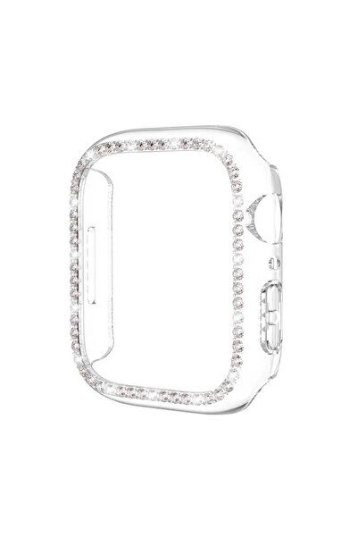UnDePlus Apple Watch 7/8/9 45mm Kenar Taşlı Kasa Koruyucu