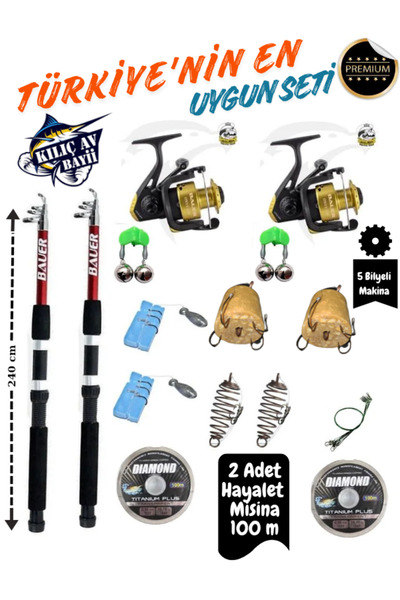 KILIÇ AV BAYİİ SELİM KILIÇ Balıkçı Olta Takımı Deniz, Göl, Baraj, Dere, Çay Olta Seti Türkiyenin En Uygun Seti