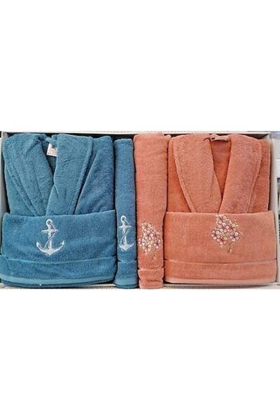 Özdilek Rozen Aile Seti Mavi - Somon