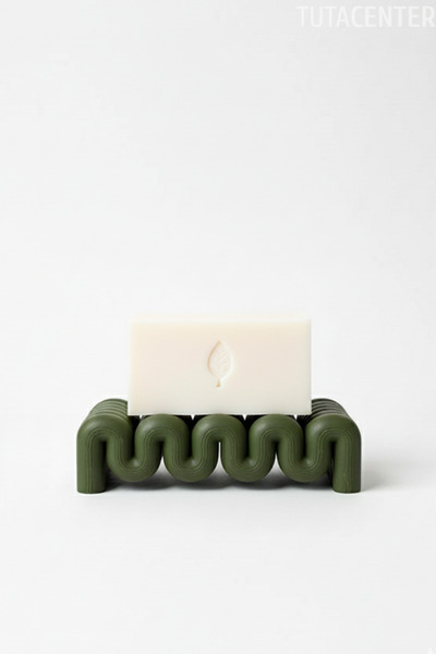 TUTACENTER Wave Form Water Repellent Soap Dish – Modern and Stylish Plastic Soap Dish