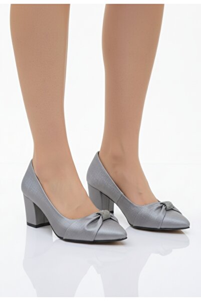 Elit 641 Платинові камінці, 5 см, жіночі вечірні туфлі на підборах