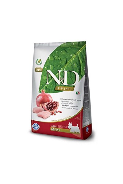 N&D Prime Tahılsız Tavuklu Ve Narlı Mini Irk Yetişkin Köpek Kuru Maması 7 Kg