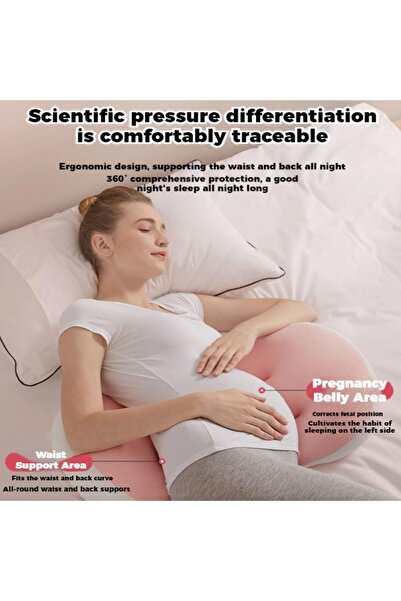 Arabest Pregnant Women Pillow Waist Protection Side Sleeping Side Sleeping Pillow Lactation Pillow Abdominal