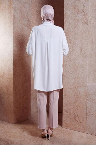 Alvina TAŞ DETAYLI TESETTÜR TUNİK 44468-1