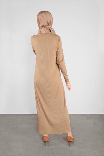 Alvina DÜĞME DETAYLI TRİKO ELBİSE 41032