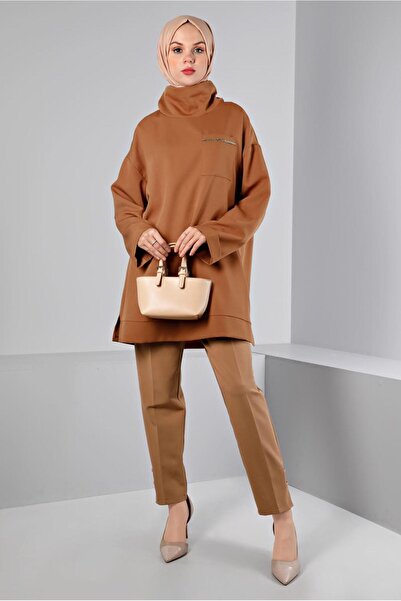 Alvina DEGAJE COLLAR POCKET TUNIC 43453