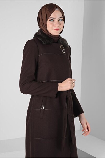 Alvina Пальто з хутряною обробкою YAKASHA 90402