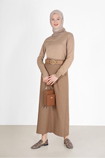 Alvina SLIP DETAIL ZIPPERED SKIRT 60215