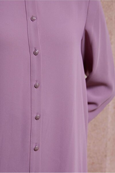 Alvina 44483ModelShirt Collar Trousers Set