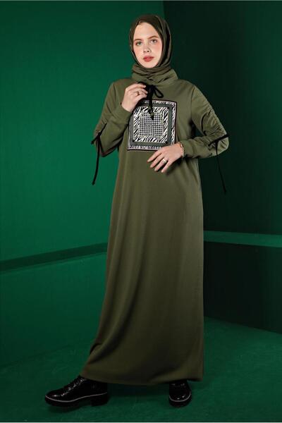 Alvina Φόρεμα αθλητικής φόρμας - Λεπτομέρεια εκτύπωσης και κορδόνια 43363