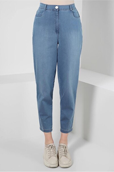 Alvina Pantaloni din denim cu talie inalta - Model 70563
