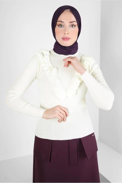 Alvina SWEATER WITH RIFFIR DETAIL 44070