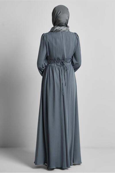 Alvina BAĞLAMA DETAYLI ELBİSE 45366