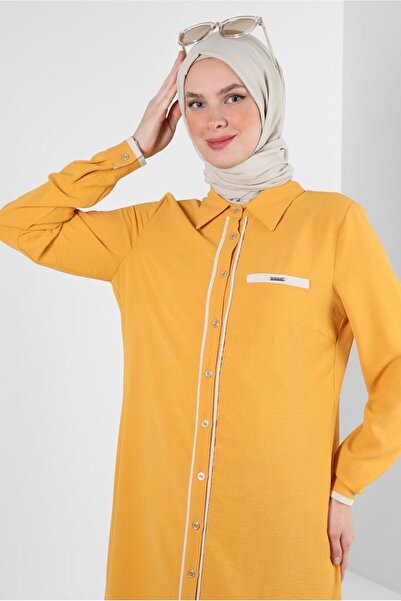 Alvina SHIRT COLLAR BUTTONED TUNIC 43734