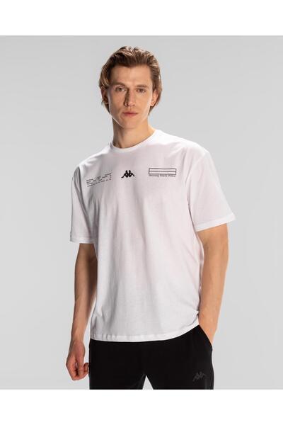 Kappa Authentic Alvin Erkek Beyaz Comfort Fit Tişört