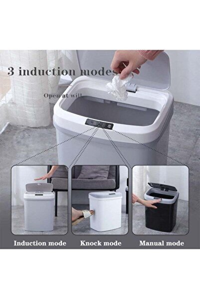 Arabest 16L Motion Sensor Trash Can, USB Rechargeable for Home & Office