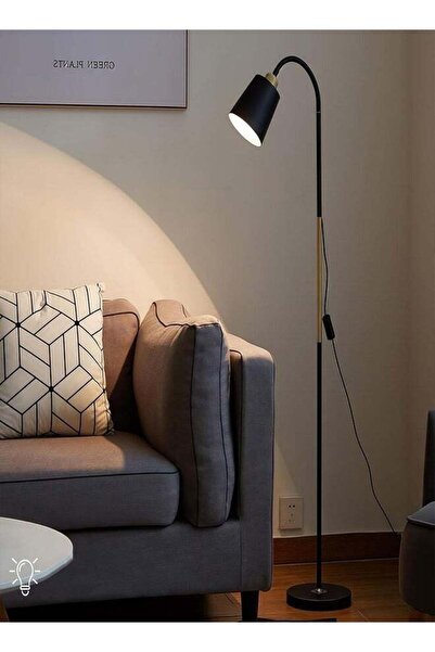 Arabest Modern Arc Floor Lamp - 12W Warm Light Reading Lamp