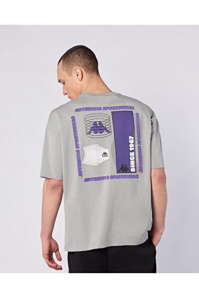 Kappa Bento Tshirt Erkek Gri Regular Fit Tişört