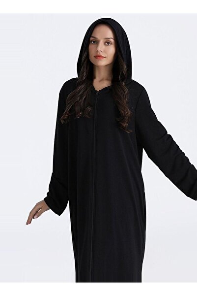 Bukela Long Zip-Up Bathrobe with Hood