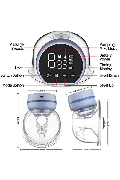 Arabest Breast Pump,Portable Breast Pump,Wearable Breast Pump,Hands Free Electric Breast Pump,Painless Breas