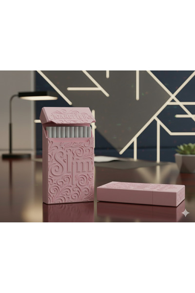 ERDEN Sigara kutusu \ 20 'li 0,5 mm Silim Sigara Kutusu Sert Plastik 1 Adet Pastel Pembe Renk Açıklama ↓