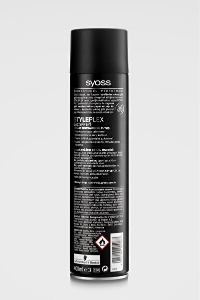 Syoss STYLE PLEX SPREY 400 ML 1 ADET GÜÇLÜ TUTUŞ SAÇ SPREYİ