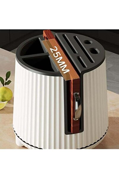 COOYA Knife Holder, 360 Degree Rotatable Knife Holder with Multi Functional Kitchen Utensil Organizer for